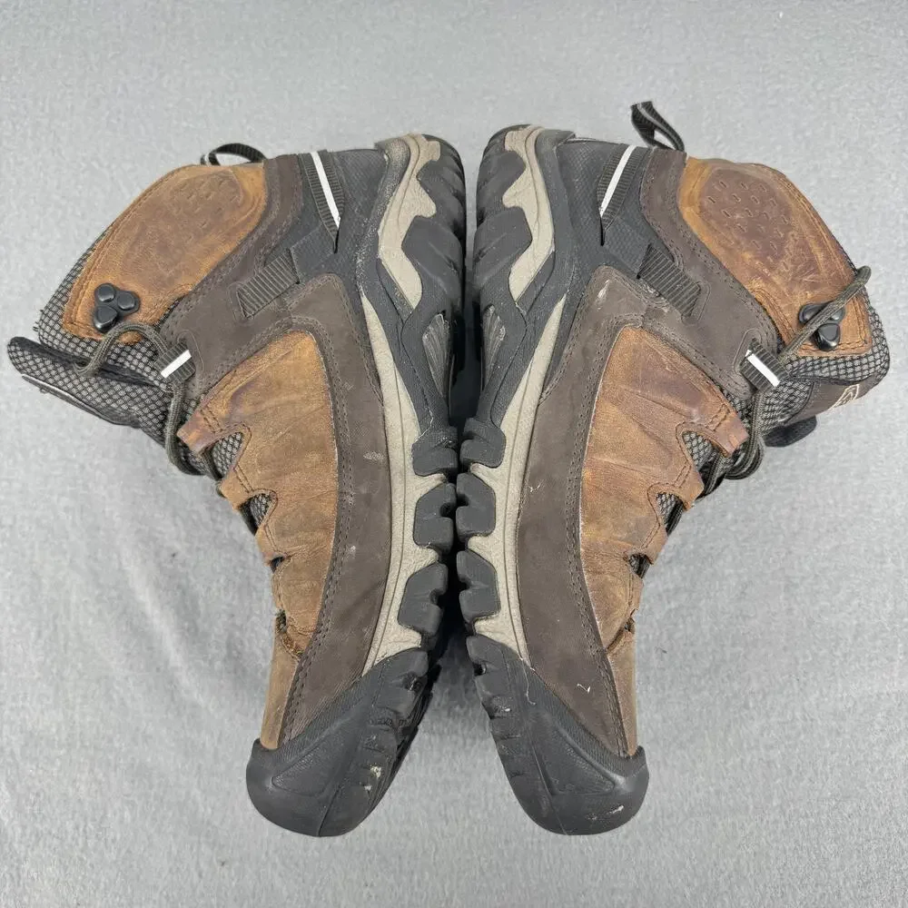 KEEN Targhee III Mid Waterproof Hiking Boots Mens 9.5 Brown 1023030